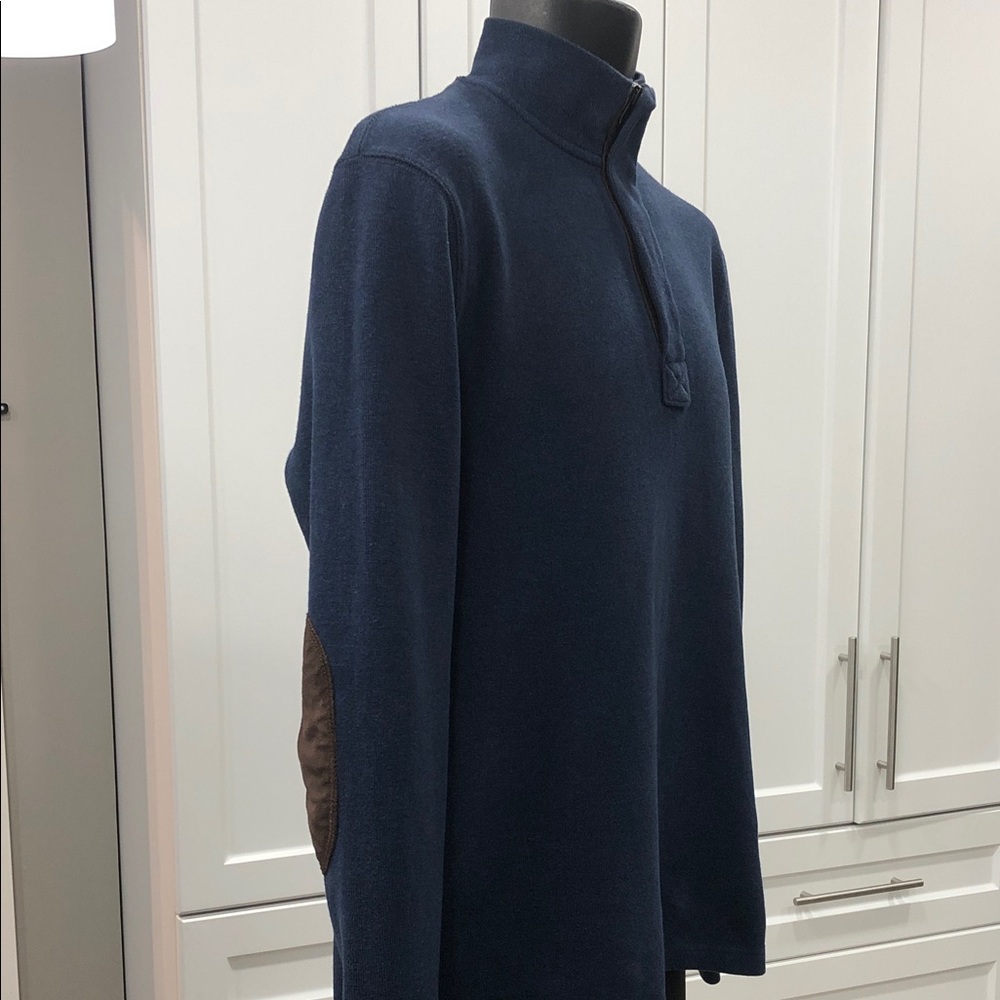 Roots ¼ Zip Sweatshirt – Denim Blue – Medium / Fits Like Men’s Small - Picture 9 of 14